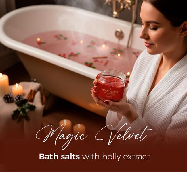 Magic Velvet - Sels de bain à l'extrait de houx 